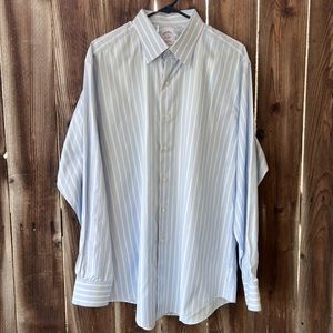 Brooks Brothers Light Blue and White Pinstripe Shirt